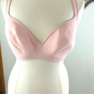 Lane Bryant Cacique Bra in 40DDD lightly lined, seashell pink, lightly used